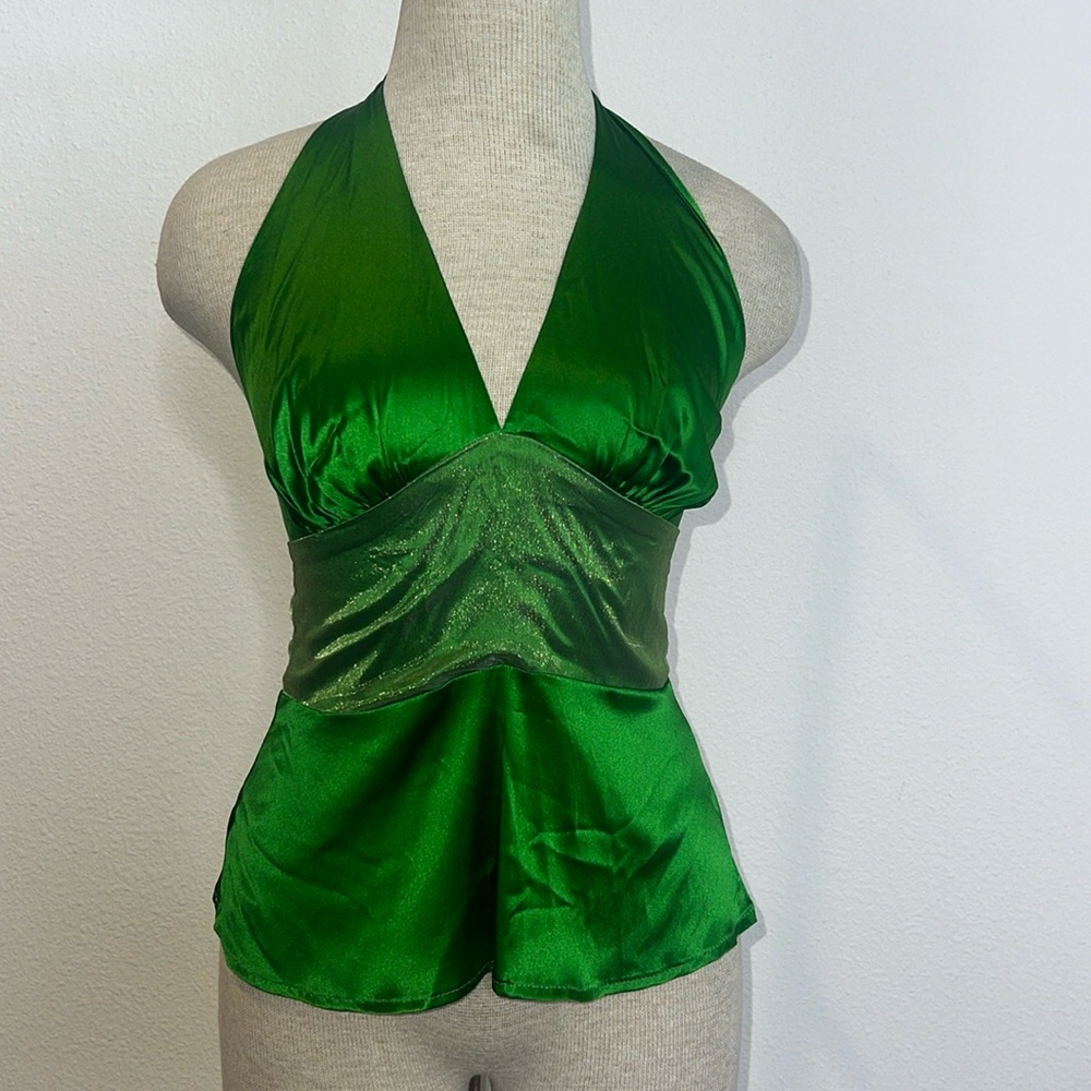 Eva Franco Silk Halter Top